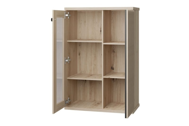 Rosehall Vitrinskåp 132 cm Svart - Förvaring - Skåp - Vitrinskåp