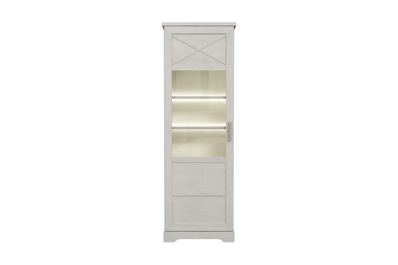 ROSETTAS Vitrinskåp 42x108 cm Vit - Förvaring - Skåp - Vitrinskåp