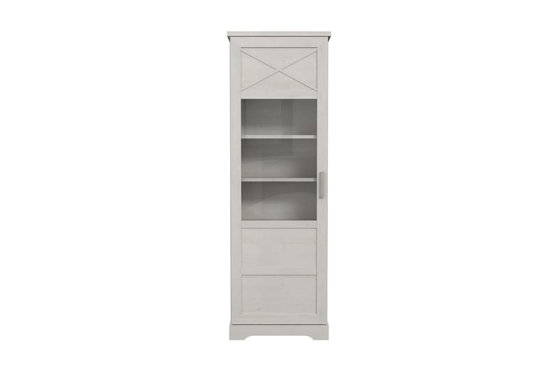 ROSETTAS Vitrinskåp 42x108 cm Vit - Förvaring - Skåp - Vitrinskåp