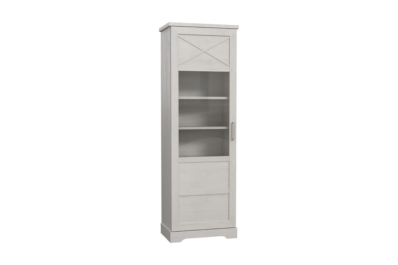 ROSETTAS Vitrinskåp 42x108 cm Vit - Förvaring - Skåp - Vitrinskåp