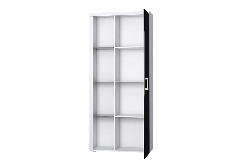 SAMBA Vitrinskåp 90x35x203 cm - Vit - Förvaring - Skåp - Vitrinskåp