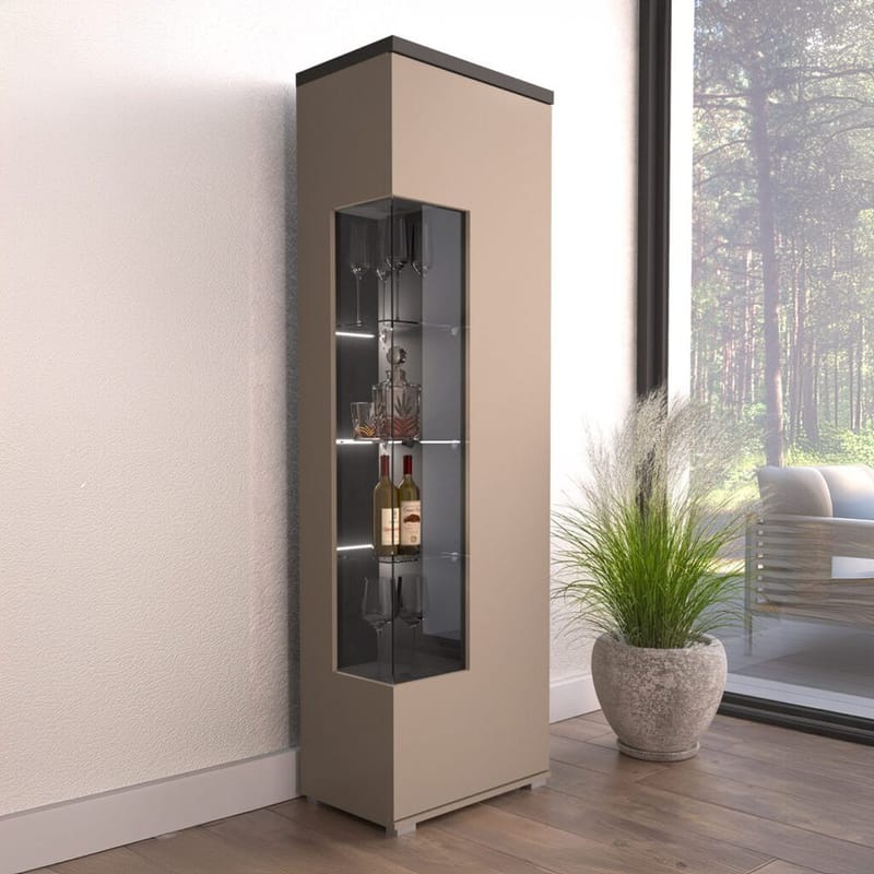 Vitrinskåp Serio 1 Dörr Vänster/Höger - Förvaring - Skåp - Vitrinskåp