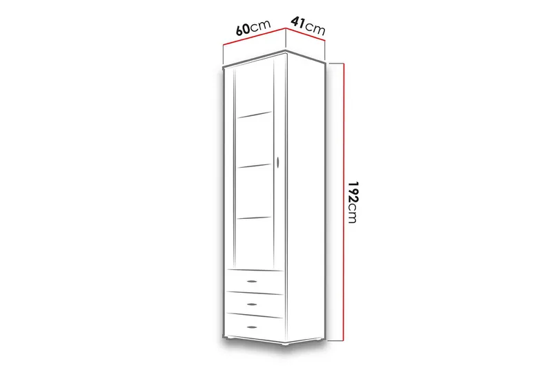 Soho Skåp 41x60 cm Black - Förvaring - Skåp - Vitrinskåp