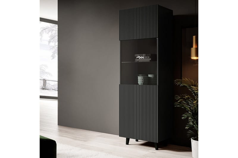 Strontian Vitrinskåp 183 cm Scandinavian Choice Anthracite/Black - Antracit/Svart - Förvaring - Skåp - Vitrinskåp