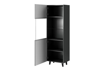 Strontian Vitrinskåp 183 cm Scandinavian Choice Anthracite/Black - Antracit/Svart - Förvaring - Skåp - Vitrinskåp