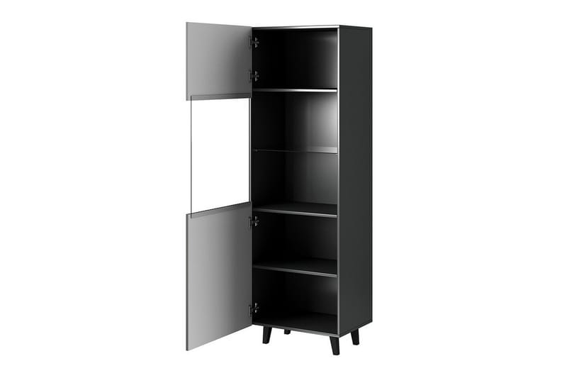 Strontian Vitrinskåp 183 cm Scandinavian Choice Anthracite/Black - Antracit/Svart - Förvaring - Skåp - Vitrinskåp