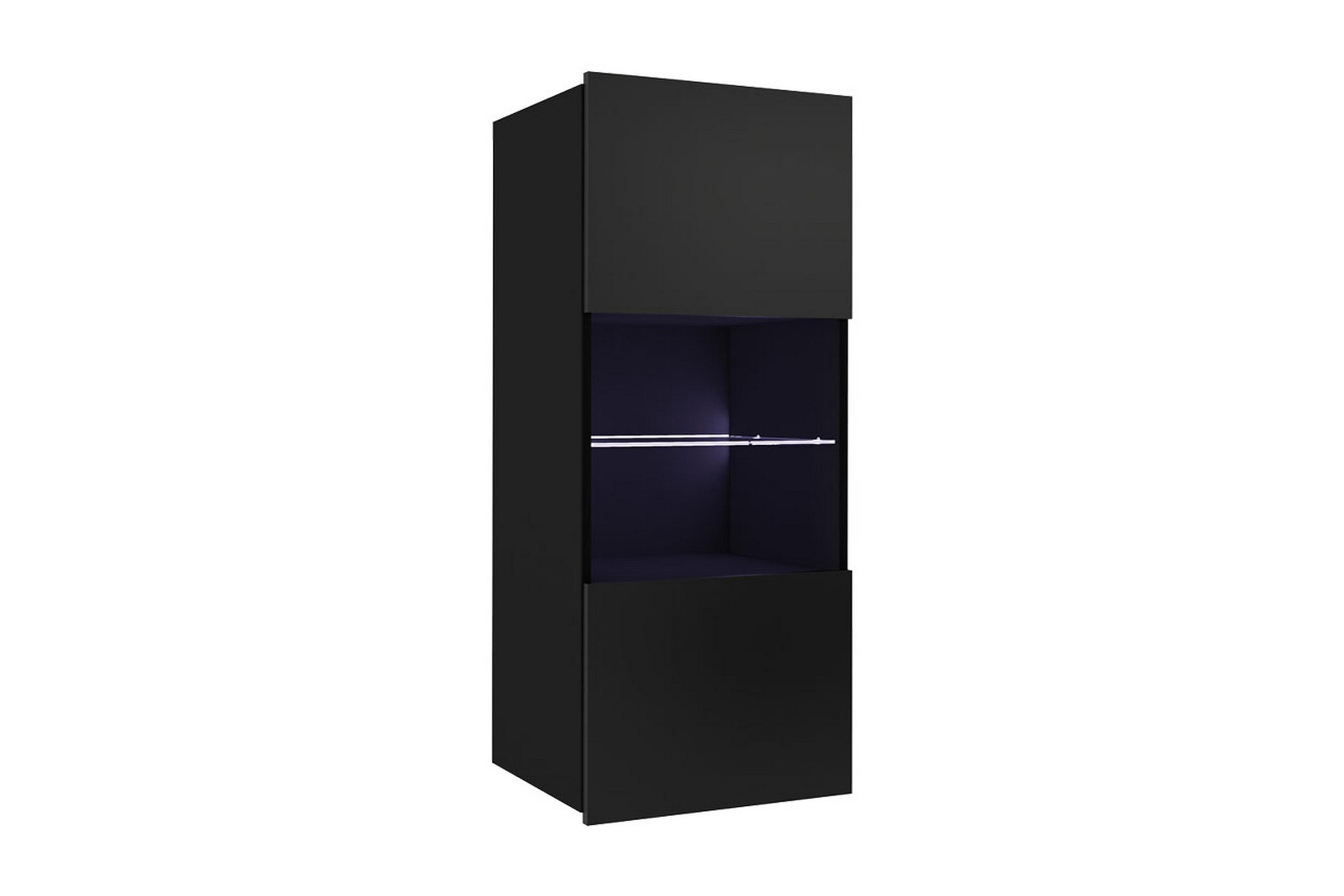 tracey vitrinskåp 45 vägghängd svart - svart