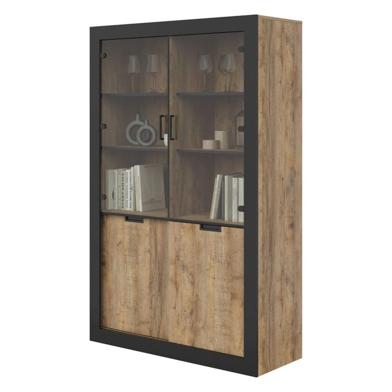 Vitrinskåp Tudor 4 dörrar - Förvaring - Skåp - Vitrinskåp