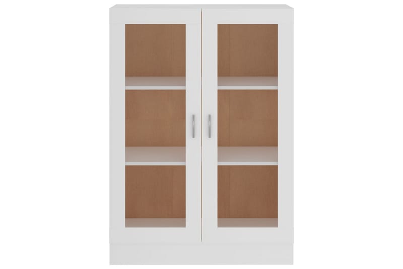 Vitrinskåp vit 82,5x30,5x115 cm spånskiva - Vit - Förvaring - Skåp - Vitrinskåp