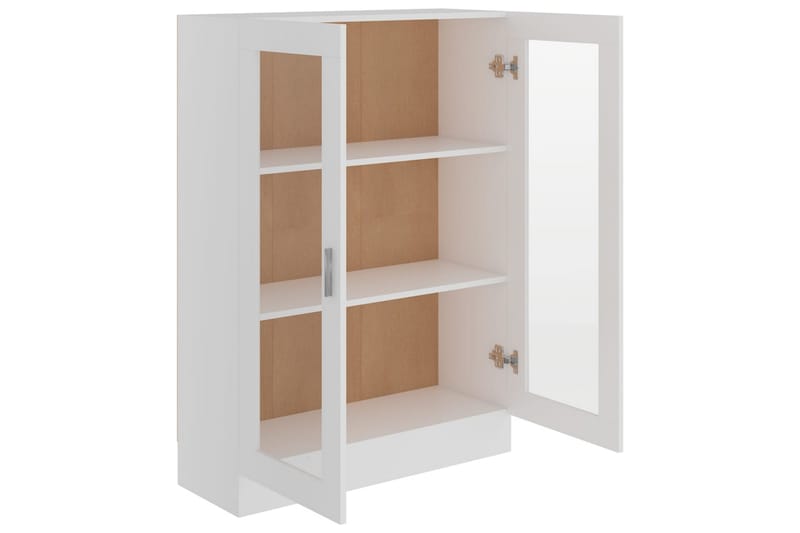 Vitrinskåp vit 82,5x30,5x115 cm spånskiva - Vit - Förvaring - Skåp - Vitrinskåp
