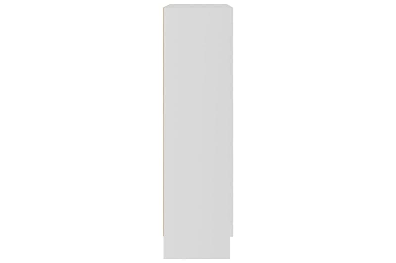 Vitrinskåp vit 82,5x30,5x115 cm spånskiva - Vit - Förvaring - Skåp - Vitrinskåp