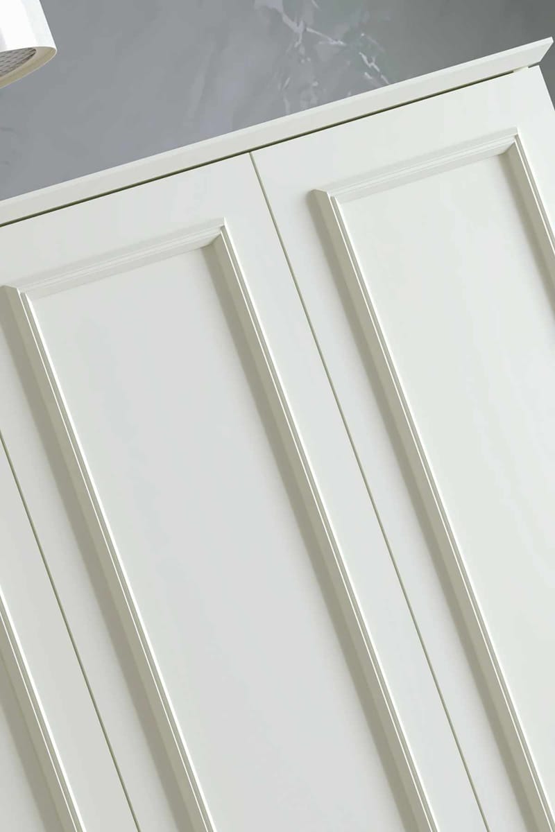 Wonthaggi Garderob 140x182 cm - Vit - Förvaring - Skåp - Garderobsskåp