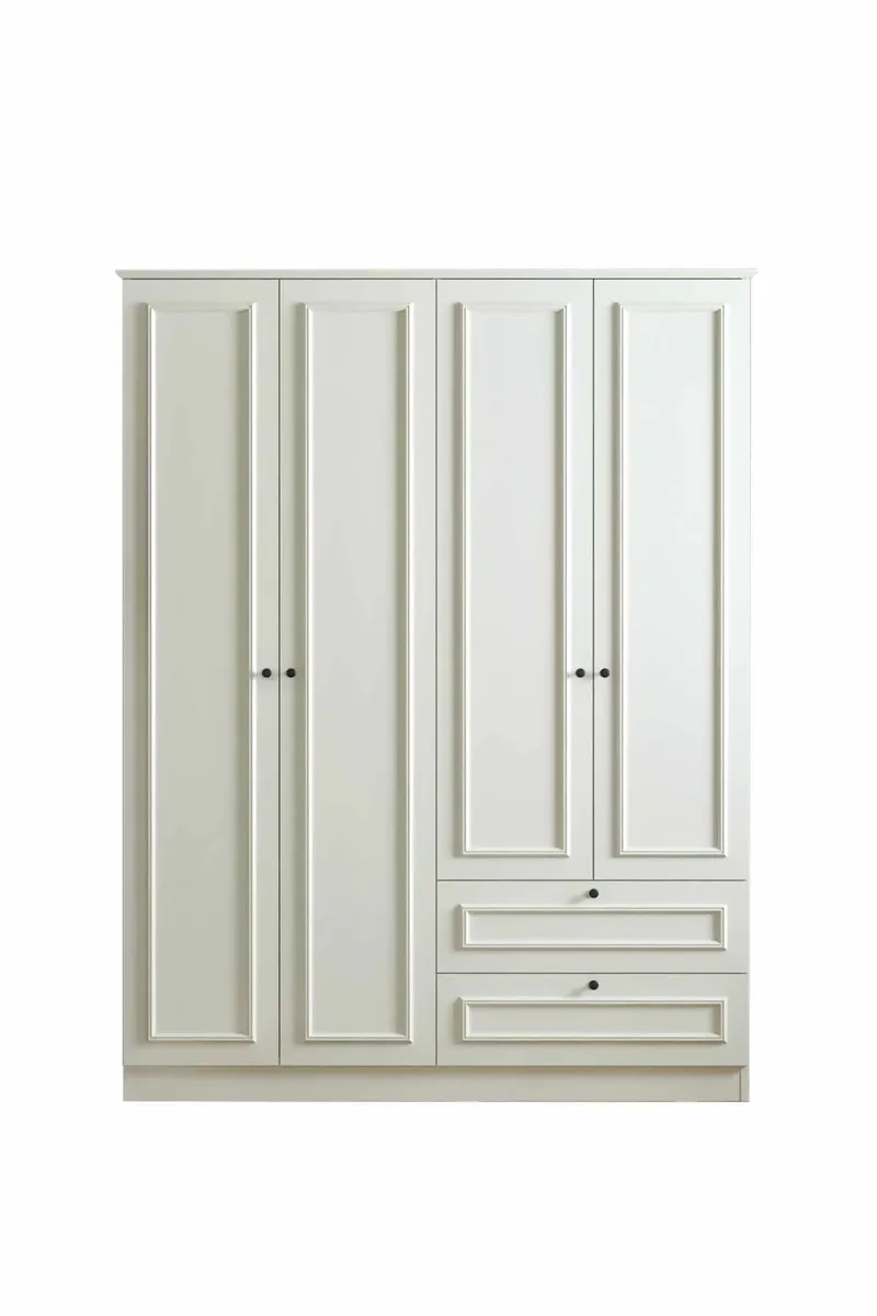 Wonthaggi Garderob 140x210 cm, Vit