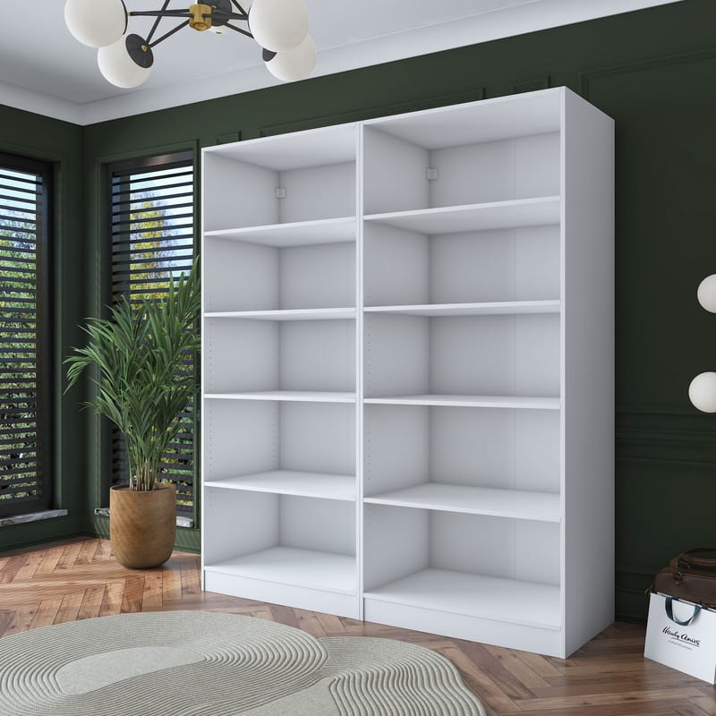 Wonthaggi Garderob 180x210x57,5 cm - Vit - Förvaring - Skåp - Garderobsskåp