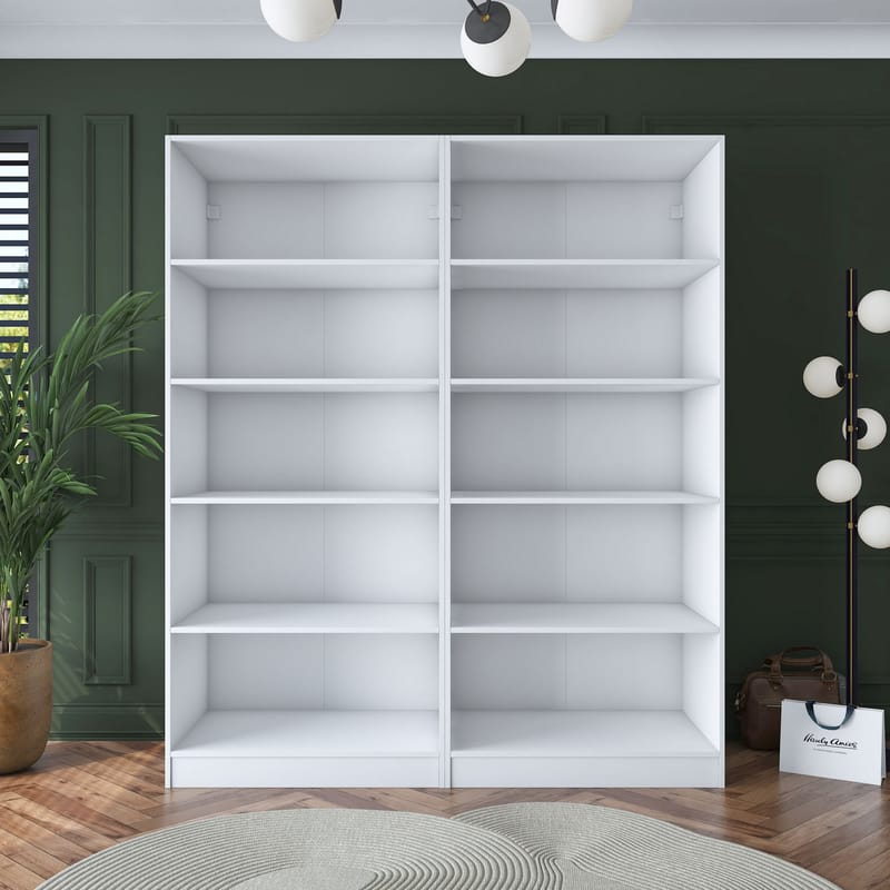 Wonthaggi Garderob 180x210x57,5 cm - Vit - Förvaring - Skåp - Garderobsskåp