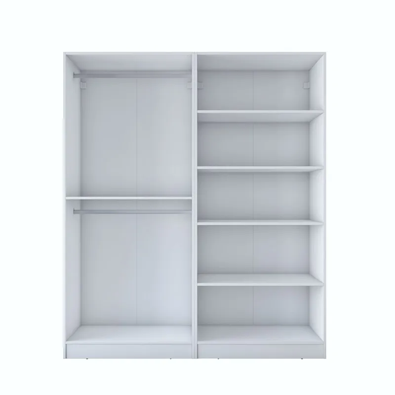 Wonthaggi Garderob 180x210x57,5 cm, Vit