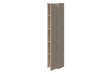 Zalricus Vitrinskåp 36x164 cm - Beige - Förvaring - Skåp - Vitrinskåp