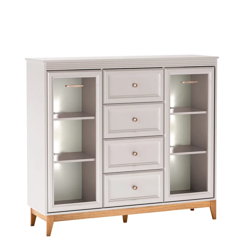 Zeylor Vitrinskåp 142 cm med Belysning