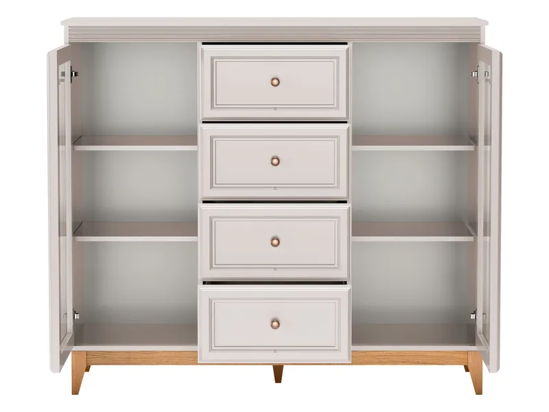 Zeylor Vitrinskåp 142 cm - Förvaring - Skåp - Vitrinskåp