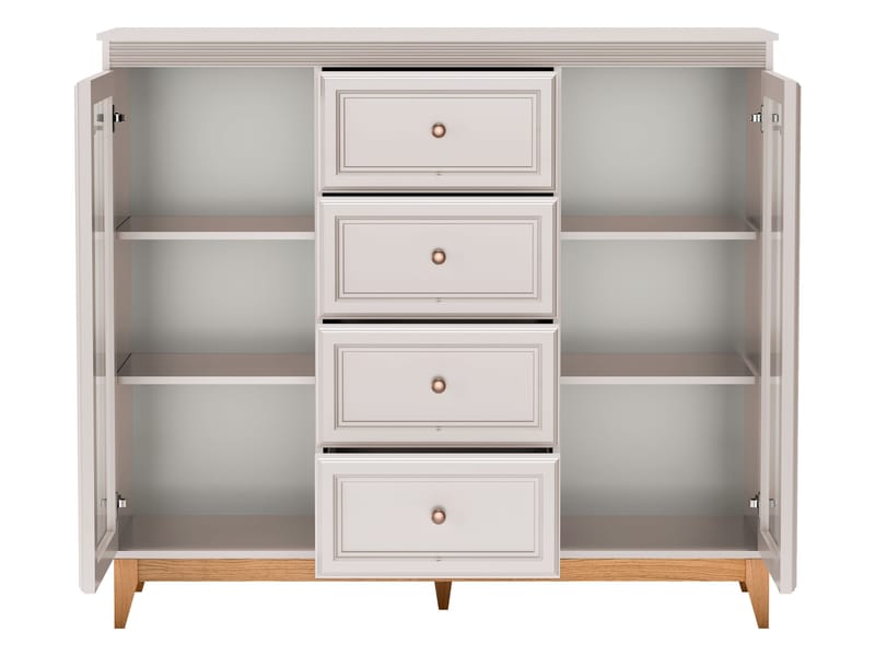 Zeylor Vitrinskåp 142 cm - Förvaring - Skåp - Vitrinskåp