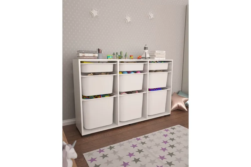 Flerfunktionsskåp Belna Vit - Vit - Förvaring - Småförvaring - Förvaringslådor