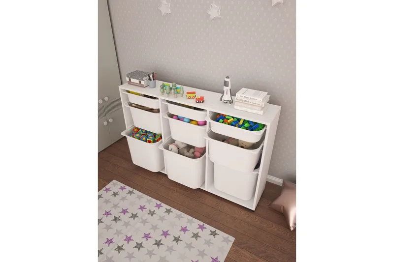 Flerfunktionsskåp Belna Vit - Vit - Förvaring - Småförvaring - Förvaringslådor