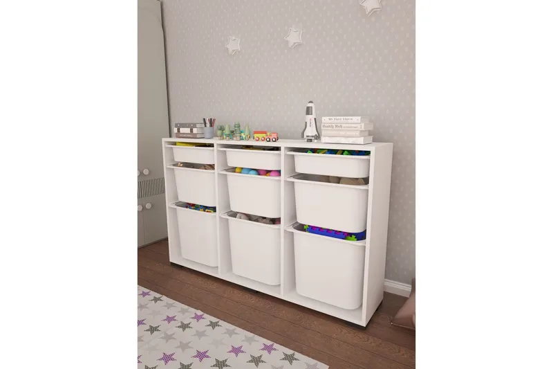 Flerfunktionsskåp Belna Vit - Vit - Förvaring - Småförvaring - Förvaringslådor