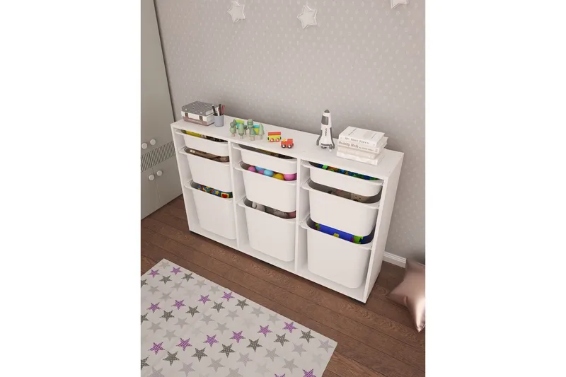 Flerfunktionsskåp Belna Vit - Vit - Förvaring - Småförvaring - Förvaringslådor