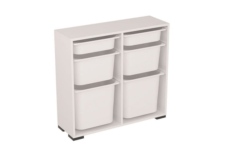 Flerfunktionsskåp Carla Vit - Vit - Förvaring - Småförvaring - Förvaringslådor