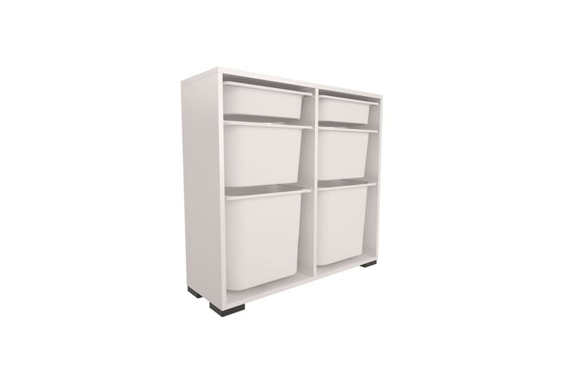 Flerfunktionsskåp Carla Vit - Vit - Förvaring - Småförvaring - Förvaringslådor