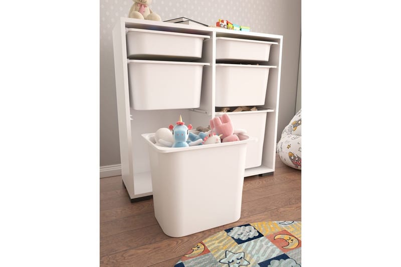 Flerfunktionsskåp Carla Vit - Vit - Förvaring - Småförvaring - Förvaringslådor
