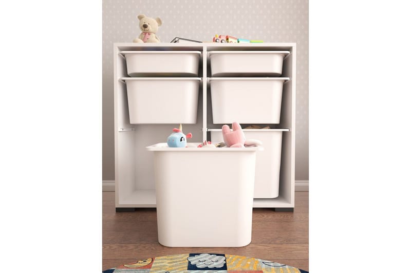 Flerfunktionsskåp Carla Vit - Vit - Förvaring - Småförvaring - Förvaringslådor