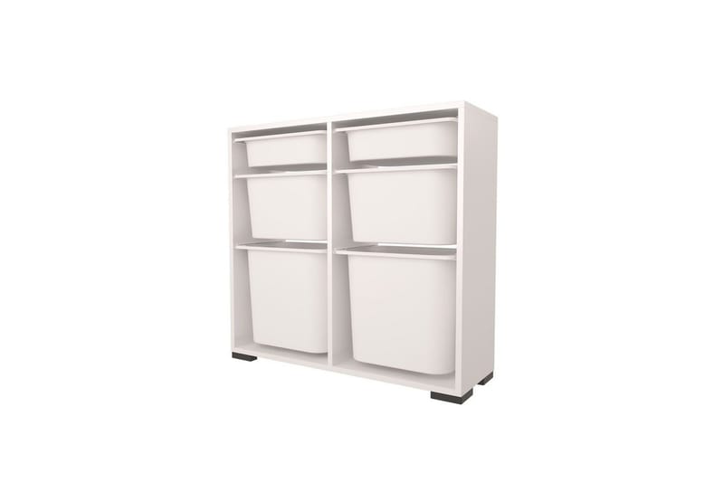 Flerfunktionsskåp Carla Vit - Vit - Förvaring - Småförvaring - Förvaringslådor