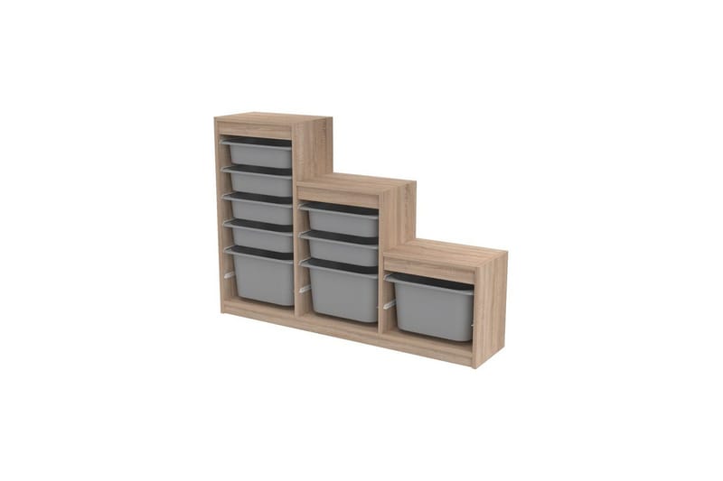 Flerfunktionsskåp Mobin Sonomo Grå - Sonomo Grå - Förvaring - Småförvaring - Förvaringslådor