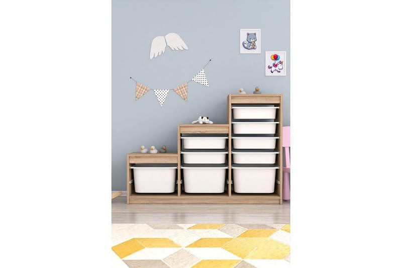 Flerfunktionsskåp Mobin Sonomo Vit - Sonomo Vit - Förvaring - Småförvaring - Förvaringslådor