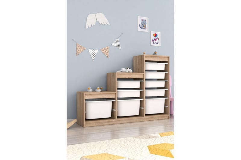 Flerfunktionsskåp Mobin Sonomo Vit - Sonomo Vit - Förvaring - Småförvaring - Förvaringslådor