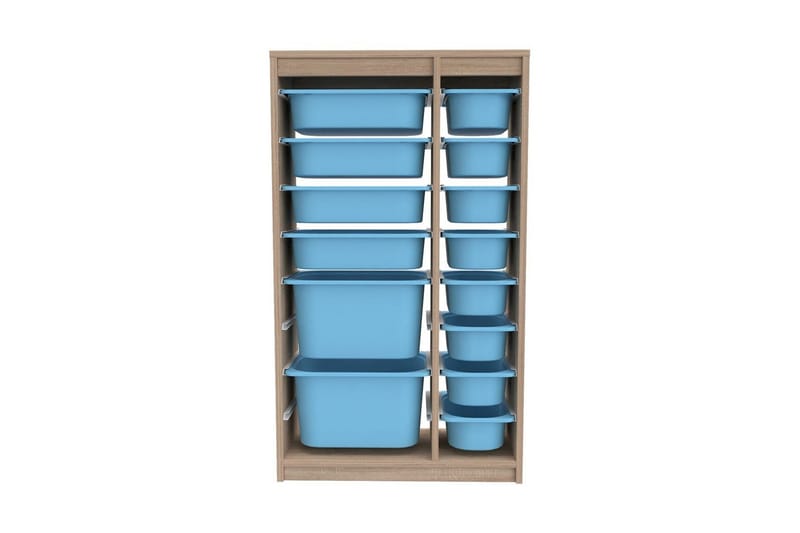 Flerfunktionsskåp Montana (69 x 112.2 x 29.6 cm) Sonomo / Blå, Sonomo / Blå