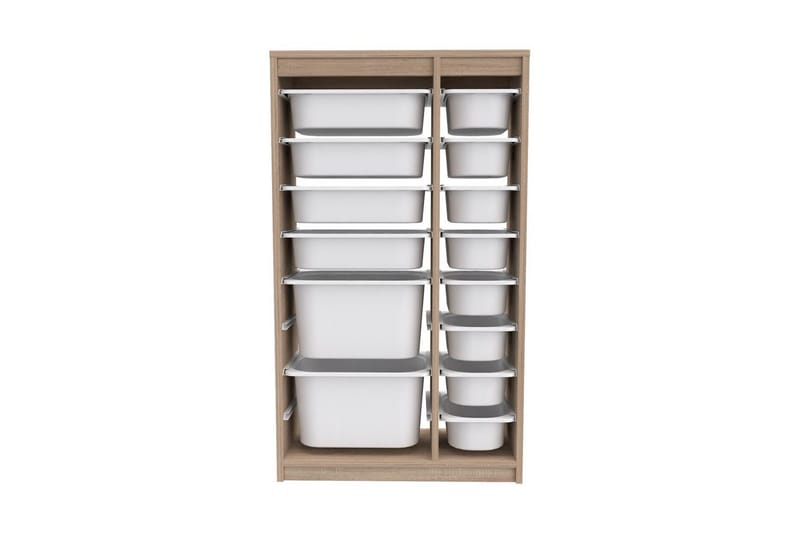 Flerfunktionsskåp Montana (69 x 112.2 x 29.6 cm) Sonomo Vit - Sonomo Vit - Förvaring - Småförvaring - Förvaringslådor
