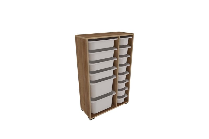 Flerfunktionsskåp Ravielwich (69,5 x 109 x 30 cm) Ek / Vit - Ek / Vit - Förvaring - Småförvaring - Förvaringslådor
