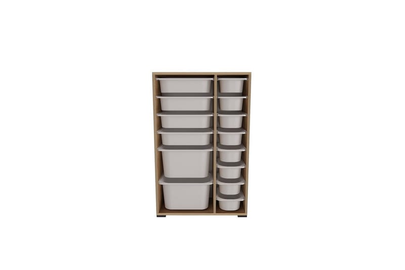 Flerfunktionsskåp Ravielwich (69,5 x 109 x 30 cm) Ek / Vit - Ek / Vit - Förvaring - Småförvaring - Förvaringslådor