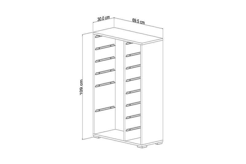 Flerfunktionsskåp Ravielwich (69,5 x 109 x 30 cm) Gul - Gul - Förvaring - Småförvaring - Förvaringslådor