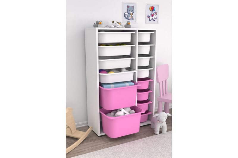 Flerfunktionsskåp Ravielwich (69,5 x 109 x 30 cm) Vit / Veyaa - Vit / Veyaa - Förvaring - Småförvaring - Förvaringslådor