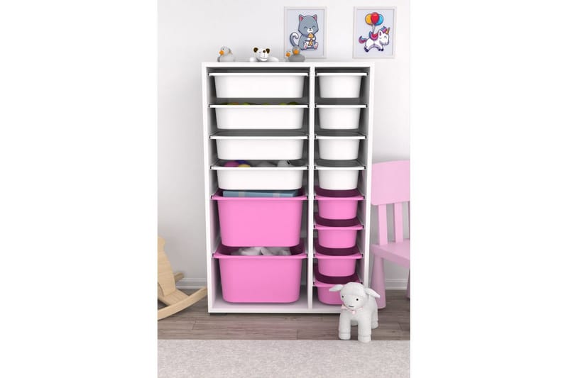Flerfunktionsskåp Ravielwich (69,5 x 109 x 30 cm) Vit / Veyaa - Vit / Veyaa - Förvaring - Småförvaring - Förvaringslådor