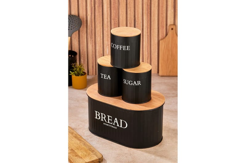 Elven Förvaringsask 15 cm 4-pack - Svart - Förvaring - Småförvaring - Förvaringsburk & askar - Förvaringsaskar