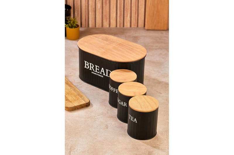 Elven Förvaringsask 15 cm 4-pack - Svart - Förvaring - Småförvaring - Förvaringsburk & askar - Förvaringsaskar