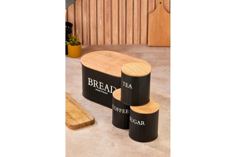Elven Förvaringsask 15 cm 4-pack - Svart - Förvaring - Småförvaring - Förvaringsburk & askar - Förvaringsaskar