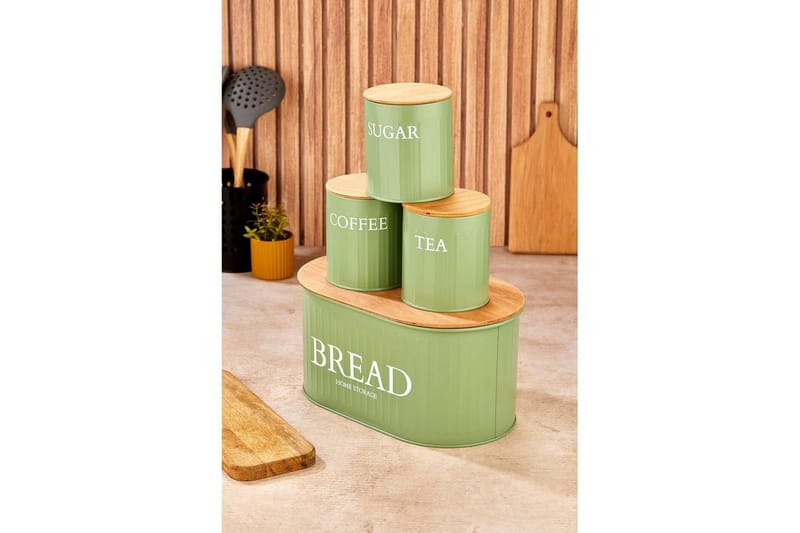 Elven Förvaringsask 15 cm 4-pack - Ljusgrön - Förvaring - Småförvaring - Förvaringsburk & askar - Förvaringsaskar