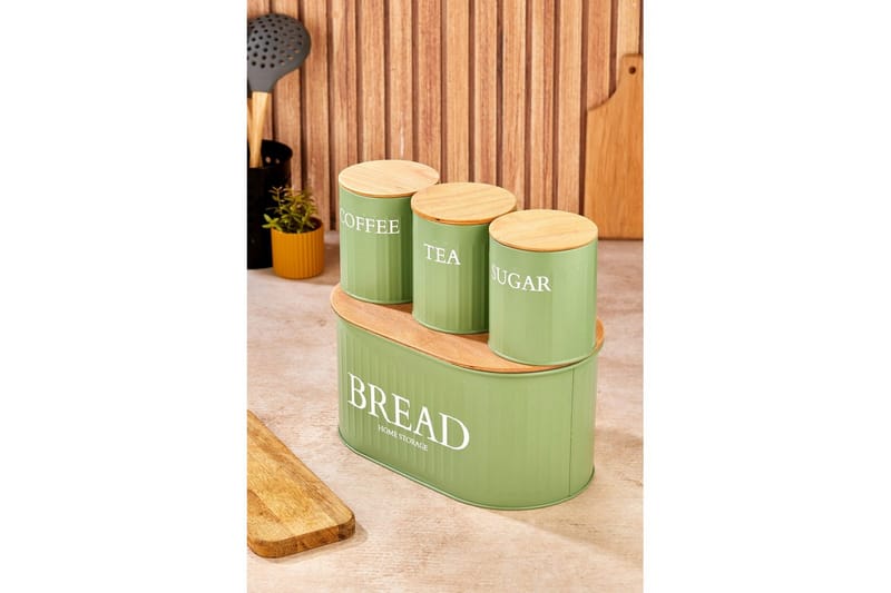 Elven Förvaringsask 15 cm 4-pack - Ljusgrön - Förvaring - Småförvaring - Förvaringsburk & askar - Förvaringsaskar