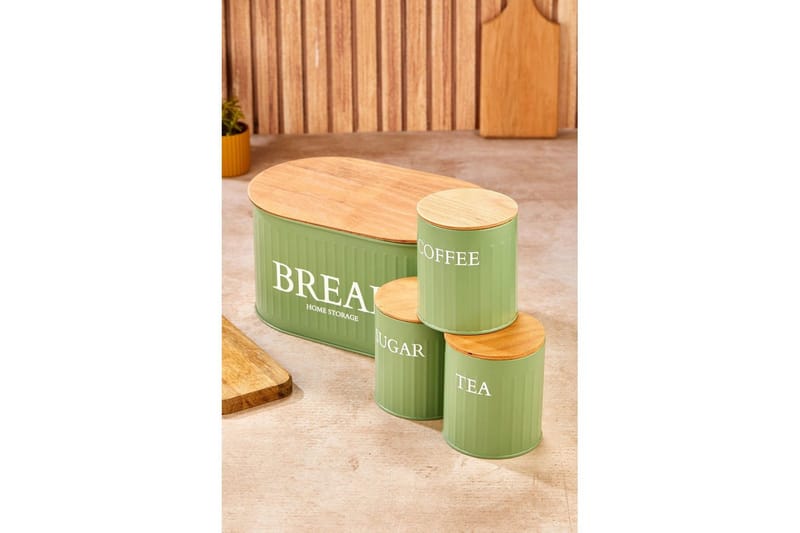 Förvaringslådesats (4 delar) Selinbridge Grön - Grön - Förvaring - Småförvaring - Förvaringsburk & askar - Förvaringsaskar