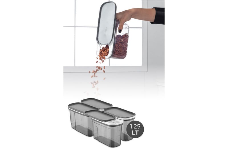 Kazuyasu Förvaringsburk - Antracit - Kök & hushåll - Matlagning & bakning - Köksredskap & kökstillbehör - Flaskor & burkar